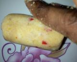 A picture of step 4 of Yam rolls.