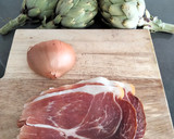 Foto del paso 1 de la receta: Alcachofas con jamón a la bechamel