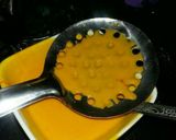 A picture of step 5 of Tri colour motichur laddu.