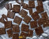 A picture of step 7 of Chocolate Peanut Chikki.