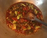 A picture of step 7 of Schezwan Rice.