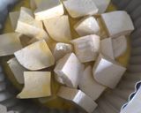 Gambar langkah 2 resipi Tahu Bakar Bawang Putih dan Chili Flakes.