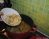 A picture of step 6 of Persian artichoke and celery stew.