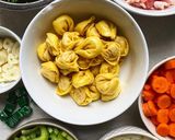 A picture of step 1 of Mom’s Tortellini Soup.