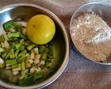 લીલા લસણ વાળી જુવાર ના લોટ ની કાઢી (Green Garlic Jowar's Flour Curry Recipe In Gujarati) રેસીપી સ્ટેપ1ફોટો
