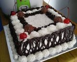 Foto langkah ke 7 dari resep Cake Ultah Pagar #Sponge Coklat Base Cake#Gampang#Cepet#Juara.