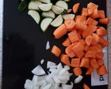 A picture of step 1 of My Spiced Chicken Stew, so nice to come in out the cold to 😀.