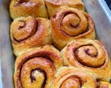 Gambar langkah 5 resipi Cinnamon rolls.