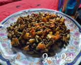 A picture of step 4 of Cowpeas or Long Beans Sabzi.