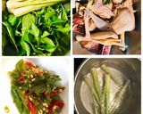 Hình bước làm 1 của món Lẩu gà lá é