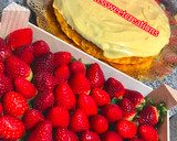 Foto del paso 10 de la receta: Pastel de cumpleaños 🎂 bizcocho de naranja 🍊 con crema pastelera y fresas🍓