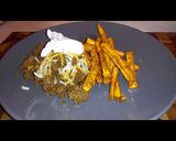 Foto del paso 4 de la receta: Patata dulce fritas al romero acompañado con carne molida