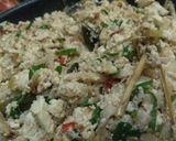 Foto langkah ke 4 dari resep Pepes jamur berteman tahu & teri.