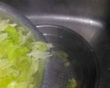 A picture of step 1 of Cabbage green peas sabzi.