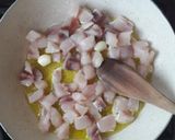 A picture of step 7 of Busiate with Swordfish, Eggplant, and Mint.