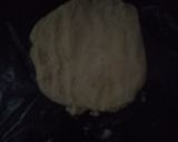 A picture of step 4 of Badam khoya dry fruit roll.