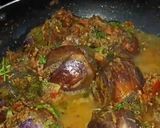 A picture of step 17 of Dhaba style Baingan Masala.