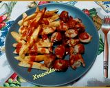 Φωτογραφία βήματος 2 της συνταγής 💖 Currywurst mit Pommes frites (Currywurst με τηγανητές πατάτες) (Γερμανική συνταγή)