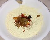 A picture of step 1 of Jalebi Chat.
