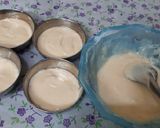 A picture of step 2 of Holi special Vanilla colourful cake.
