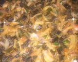 A picture of step 10 of Piyaz bhindi.