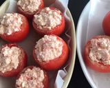 Une image de l'étape 6 de Tomates farcies feta/jambon de poulet fumé.
