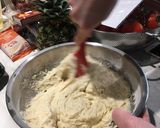 A picture of step 4 of Emma and Charlotte’s ‘special’ gluten free muffins.