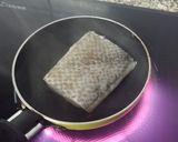 Foto del paso 16 de la receta: Bacallà cuinat a baixa temperatura sobre un llit de sofregit amb pols de vegetals,faves caramel·litzades salsa de bolets