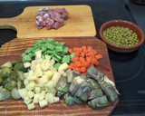 Foto del paso 1 de la receta: Menestra de verduras (con pavo)
