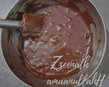 A picture of step 1 of Wheat Flour Dark Chocolate and Pistachio Brownie Cake.
