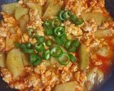 Foto langkah ke 5 dari resep Sambal Ayam Cincang Labu Siam ala Cap Ibu.