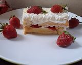 Foto langkah ke 7 dari resep Strawberry Shortcake with Basecake Ogura Cake 🍰🍓🍰🍓.