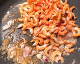 Hình bước làm 2 của món Tép ram thịt mặn ngọt “Canh bí đỏ nấu sườn non.Bữa cơm đầy đủ “
