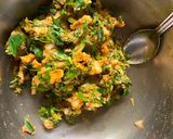 A picture of step 1 of Aloo methi paratha.