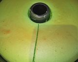 Foto langkah ke 5 dari resep Ciffon Cake Pandan Menul Lembut tanpa pengembang.