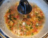 A picture of step 3 of Vegetable Omelate.