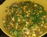 A picture of step 3 of Mix green chole sweet corn or mashrom chaat.