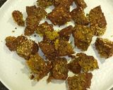 A picture of step 1 of Leftover Kothimbir Vadi Chaat.