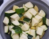 Une image de l'étape 1 de °Gratin de courgettes et chorizo°.