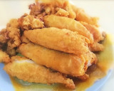 Foto del paso 8 de la receta: Calamares empanados y fritos, rellenos de gambas