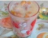 A picture of step 4 of Chikoo shake.