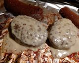 A picture of step 2 of My late night burger.