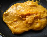 A picture of step 2 of Mango Kesar Peda.