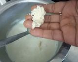 A picture of step 2 of Boondi kheer.