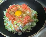 A picture of step 4 of Japanese Squid Okonomiyaki Pancake.