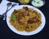 A picture of step 9 of مزیدار سپائسی بیف یخنی پلاو، رائتہ، کچومر سلاد.