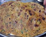 A picture of step 3 of Methi na Thepla dhebra.