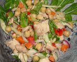 A picture of step 4 of Chickpea Salad with Albacore, Jon Style.
