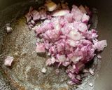 A picture of step 2 of Tagliatelle with white sauce, ham.