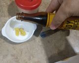 A picture of step 2 of Garlic soya dip.